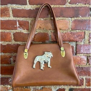Vintage bulldog handbag